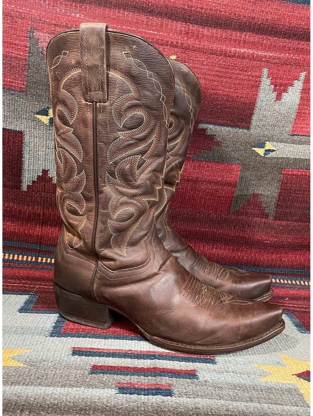 Dan post Brown Leather Snip Toe Boots Men’s Size 10 EW